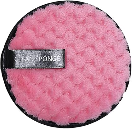 اسفنجه إزالة المكياج بدون كيماويات — تنظيف لطيف بالماء فقط
