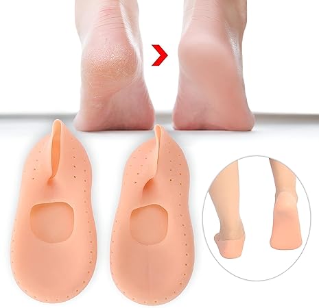 جوارب سيليكون — علاج تشققات الكعب وترطيب عميق أثناء النوم